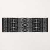 Aztec Wit Grijs Zwart Gemengde Motieven SML Patroo Yogamat (Achterkant (horizontaal))