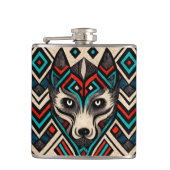 Aztec Wolf Face Heupfles (Voorkant)