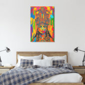Aztec Woman Art Canvas Afdruk (Insitu (Slaapkamer))