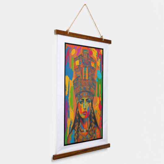 Aztec Woman Art Hangend Wandkleed (Gebogen)