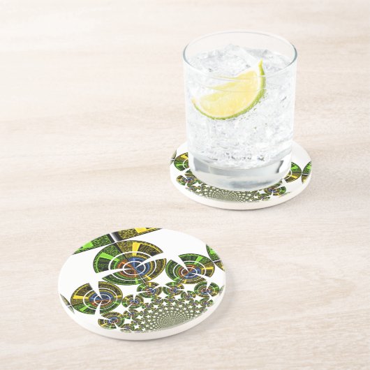 Aztec Zandsteen Onderzetter (Zijkant)