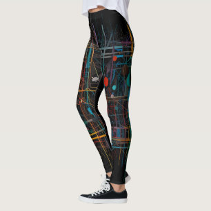 Aztec Zodiac Abstract Mix Leggings