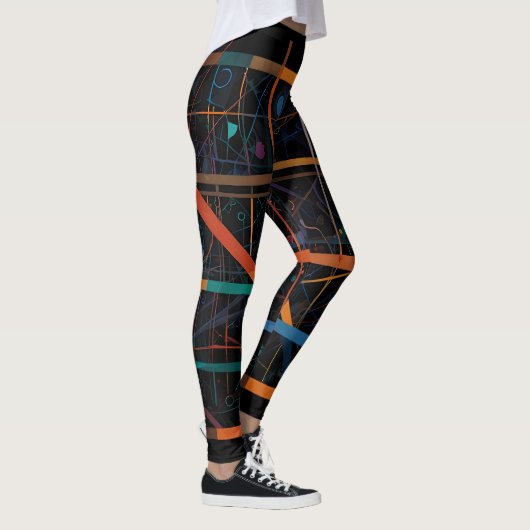 Aztec & Zodiac Line Abstracte mix Leggings (Rechts)