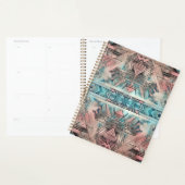 Aztec zuidwestelijke pastel roze en blauw planner (Display)