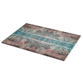 Aztec zuidwestelijke pastel roze en blauw snijplank (Hoek)