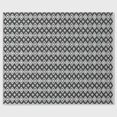 Aztec zwart-wit: etnische print. cadeaupapier (Vlak)