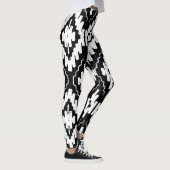 Aztec zwart-wit: etnische print. leggings (Rechts)