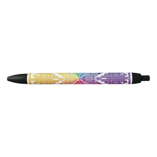 Aztec Zwarte Inkt Pen (Voorkant)