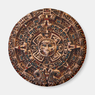 "AZTECA" Maya Sun Kalender Magneet