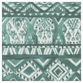 AZTECHIE Aztec Skull Boho Tribal Patroon Stof (Close Up)