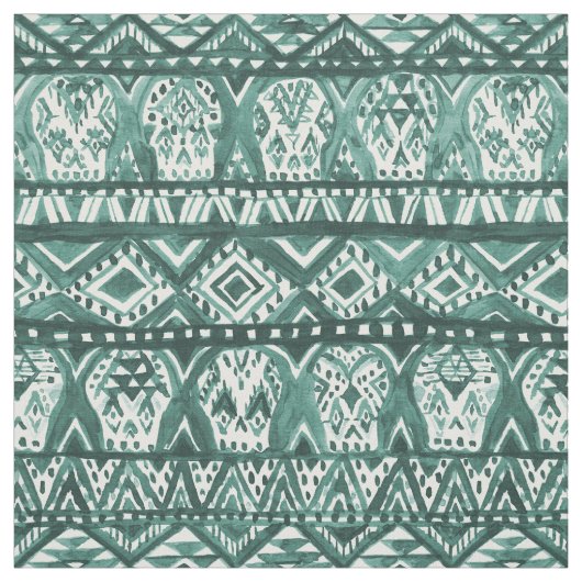 AZTECHIE Aztec Skull Boho Tribal Patroon Stof (Swatch)