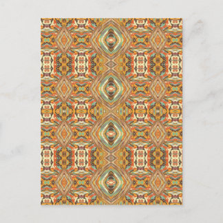 Aztecs Colorful Seamless Pattern Briefkaart