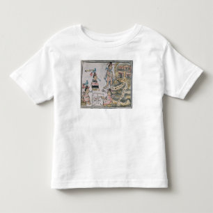 Aztecs die advies geven en een kaart volgen kinder shirts
