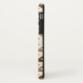 Azteek Diamant Motief Ontwerp Bruin+Crème Case-Mate iPhone Case (Achterkant/links)