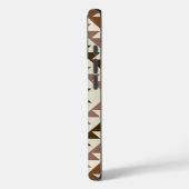 Azteek Diamant Motief Ontwerp Bruin+Crème Case-Mate iPhone Case (Achterkant / Links)