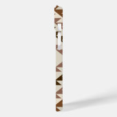 Azteek Diamant Motief Ontwerp Bruin+Crème Case-Mate iPhone Case (Achterkant / Links)