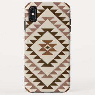 Azteek Diamant Motief Ontwerp Bruin+Crème Case-Mate iPhone Case