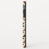 Azteek Diamant Motief Ontwerp Bruin+Crème Case-Mate iPhone Case (Achterkant/links)