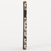Azteek Diamant Motief Ontwerp Bruin+Crème Case-Mate iPhone Case (Achterkant/rechts)