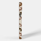 Azteek Diamant Motief Ontwerp Bruin+Crème Case-Mate iPhone Case (Achterkant / Rechts)