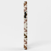 Azteek diamant motief ontwerp bruin+crème Case-Mate iPhone case (Achterkant/rechts)