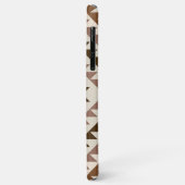 Azteek diamant motief ontwerp bruin+crème Case-Mate iPhone case (Achterkant/links)