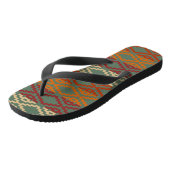Azteek Zuidwesterse Stam Diamanten Teenslippers (Schuin)