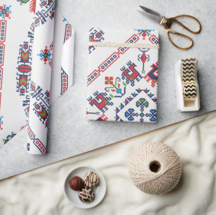 Azteeks etnisch patroon cadeaupapier