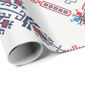 Azteeks etnisch patroon cadeaupapier (Rol Hoek)