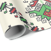 Azteeks etnisch patroon cadeaupapier (Rol Hoek)