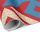 Azteeks etnisch patroon cadeaupapier (Rol Hoek)