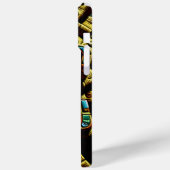 Azteeks gezichtspatroon vier Case-Mate iPhone case (Achterkant / Links)