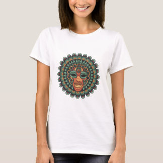 Azteeks maskerpatroon t-shirt