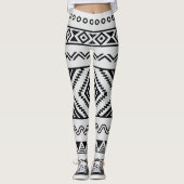Azteeks Mexicaans abstract patroon Leggings (Voorkant)