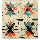 Azteeks patroon modern uniek stijlvol douchegordijn (Voorkant)