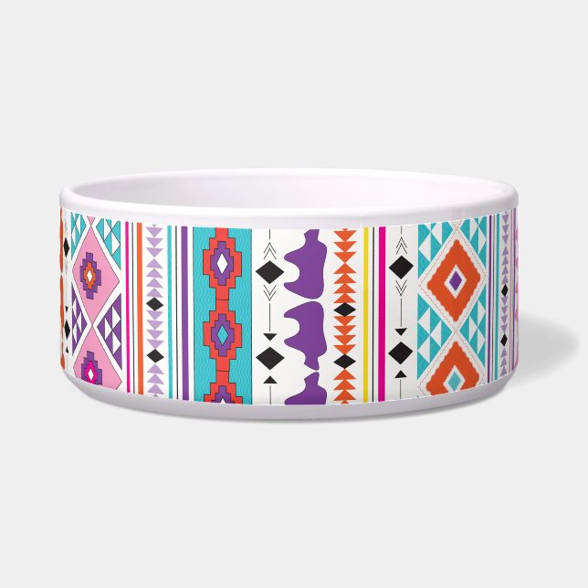 Azteeks Zuid-Western patroon Voerbakje (Voorkant)