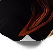 Azteekse Abstracte Vibrant Tribal Fusion Art Poster (Hoek)