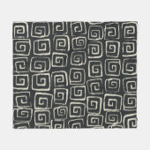 Azteekse achtergrond  retro patroon fleece deken (Voorkant (Horizontaal))