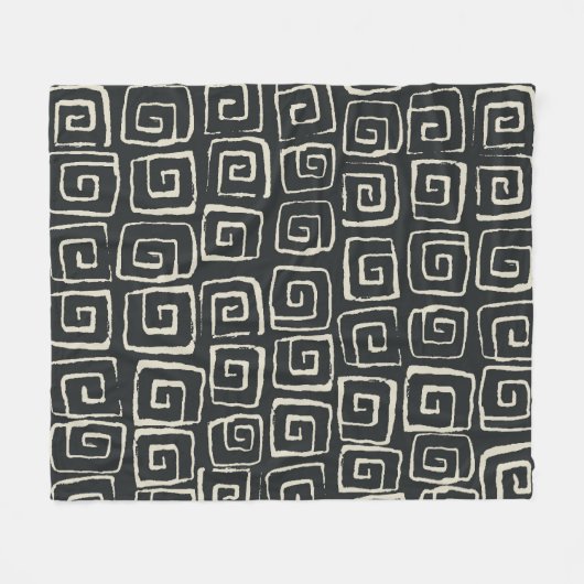 Azteekse achtergrond  retro patroon fleece deken (Voorkant (Horizontaal))