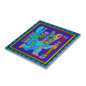 Azteekse Adelaar Krijger God Tegeltje (Zijkant)