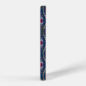 Azteekse allure: Tribale gestreepte elegant iPhone Hoesje (Rechterkant)