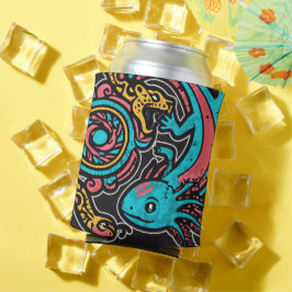 Azteekse Axolotl Xolotl Stam Patroon mythologie bo Blikjeskoeler
