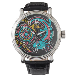 Azteekse Axolotl Xolotl Stam Patroon mythologie bo Horloge