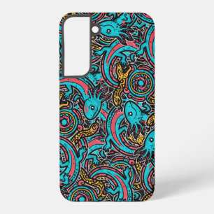 Azteekse Axolotl Xolotl Stam Patroon mythologie bo Samsung Galaxy Hoesje