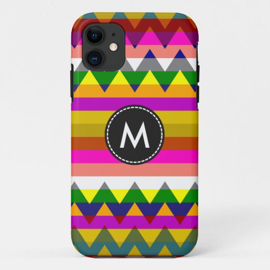 Azteekse Chevron Strepen Patroon #9 Case-Mate iPhone Case (Achterkant)