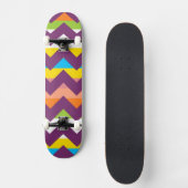 Azteekse Chevron Zigzag Streeppatroon 10 Skateboard (Voorkant)