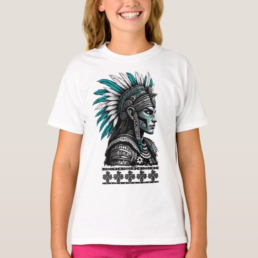 Azteekse cultuur Maya-inheemse bevolking T-shirt (Voorkant)