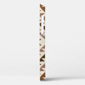 Azteekse diamant motief ontwerp bruin+crème Case-Mate iPhone case (Achterkant / Links)