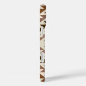 Azteekse diamant motief ontwerp bruin+crème Case-Mate iPhone case (Achterkant / Rechts)