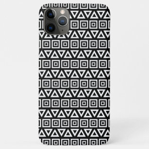 Azteekse driehoeken + vierkanten patroon wit op zw Case-Mate iPhone case